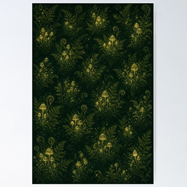 Item preview, Deep Green Forest Trees Aerial Nature Pattern designed and sold by IntelliMindDesigns.