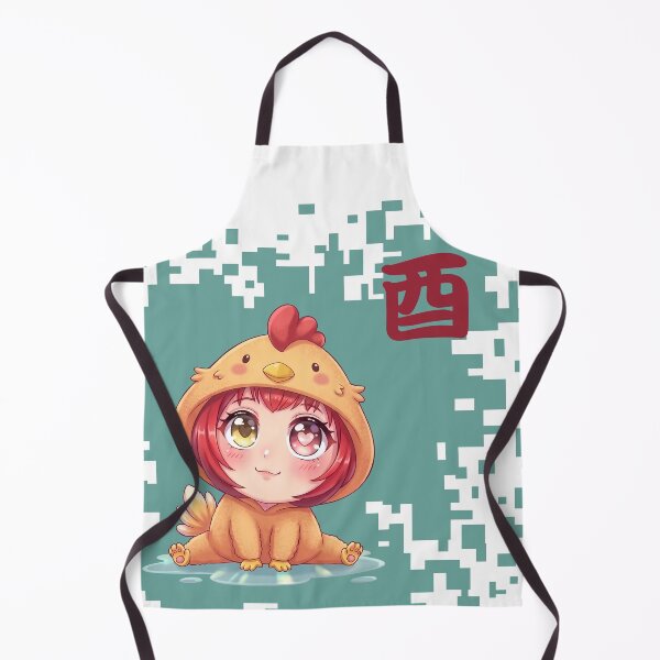Item preview, Kawaii Japanese Zodiac chicken- Year of the chicken designed and sold by Neo Japonism Art.