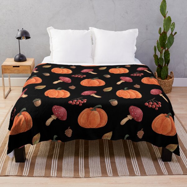 Item preview, Watercolor Autumn Pumpkin Mushroom designed and sold by FestivityFinds.