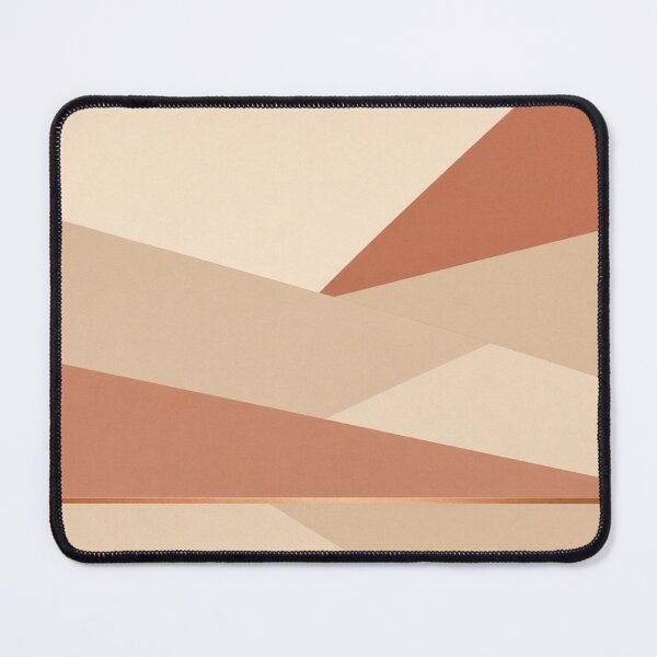 Item preview, Minimalist Terracotta Desert Mountain Landscape Art designed and sold by IntelliMindDesigns.