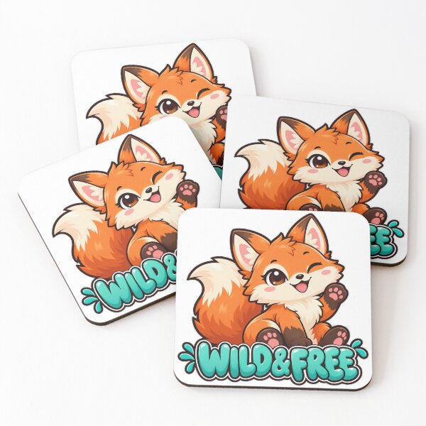 Item preview, Wild and Free - Kawaii Fox designed and sold by Visual Dept..