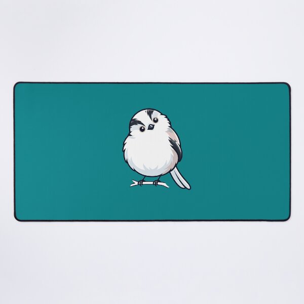 Item preview, Cute Shimaenaga Bird Minimalist Teal Aesthetic Long-Tailed Tit Art designed and sold by DuckOddity.