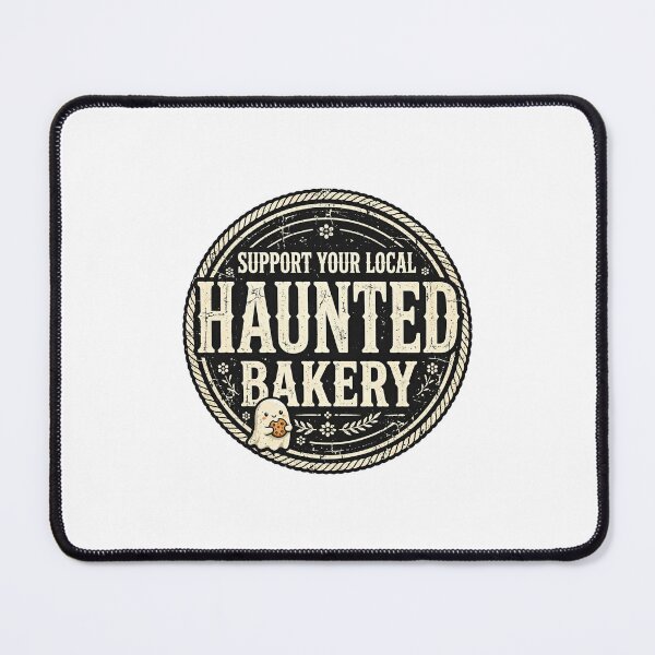 Item preview, Support Your Local Haunted Bakery - Cute Ghost Cookie Halloween Shirt designed and sold by OmniaRozza.