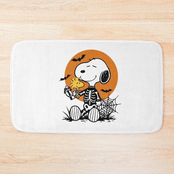Item preview, Snoopy And Woodstock Skeleton Halloween Moon designed and sold by Foroirebouti.