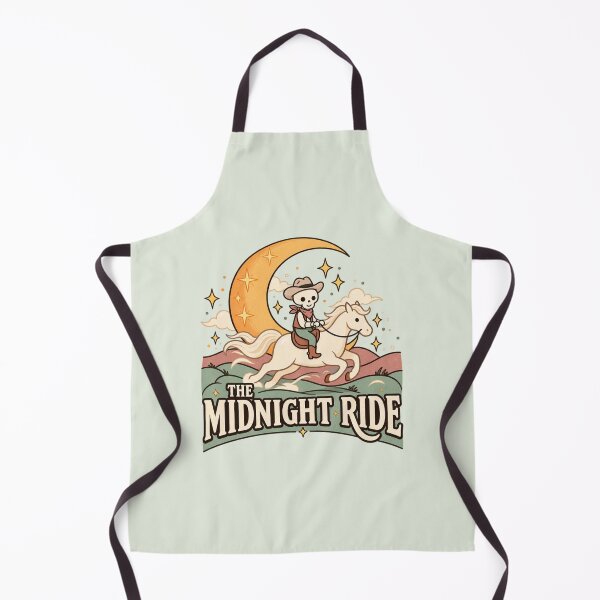 Item preview, The Midnight Ride | Cowboy Skeleton & Ghost Horse Western Halloween designed and sold by MrDev.
