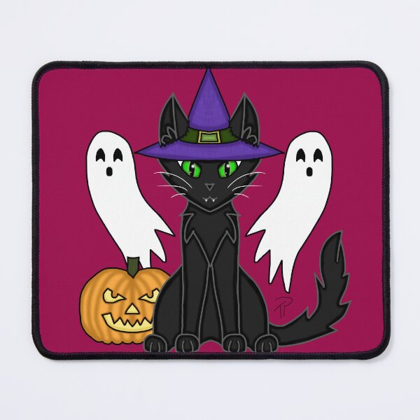 Item preview, Halloween Witchy Black Cat Ghosts Jack-O'-Lantern designed and sold by lilpoltergeist.