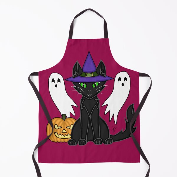 Item preview, Halloween Witchy Black Cat Ghosts Jack-O'-Lantern designed and sold by lilpoltergeist.
