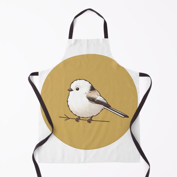 Item preview, Witty Little Fluffy Shimaenaga Bird Retro Mustard Yellow Cute Animal Art designed and sold by DuckOddity.