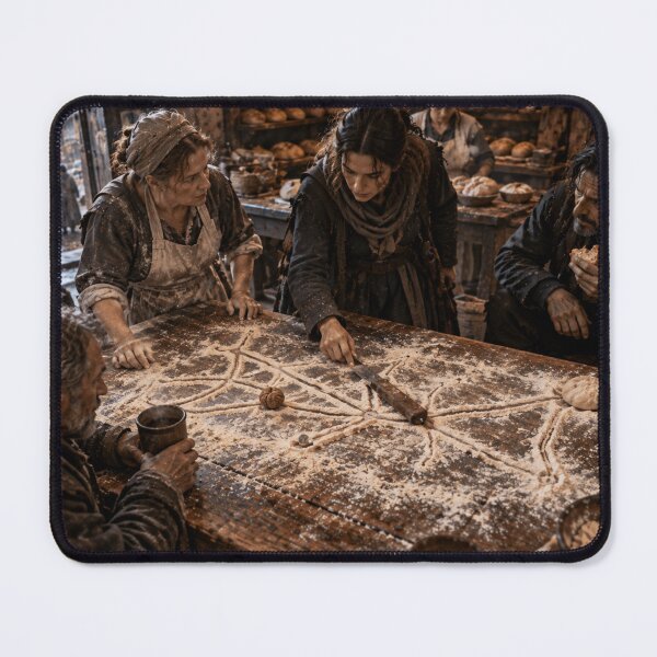 Item preview, Flour Map Investigation – Folk Horror Dark Fantasy Mystery Art designed and sold by Element Horizon Studio.