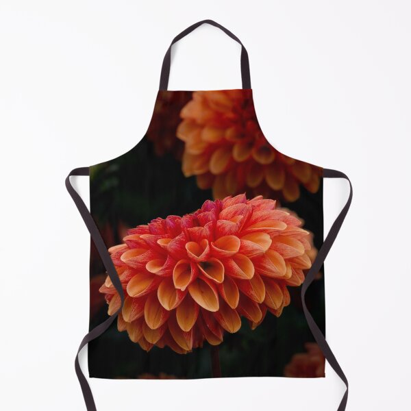 Item preview, Warm Orange and Red Dahlia Flower Macro designed and sold by rilukama.