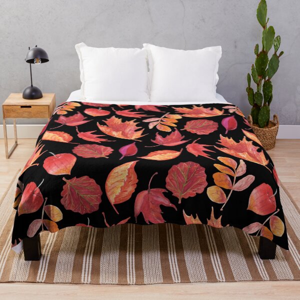 Item preview, Red Watercolor Autumn Leaf Chinese Lantern designed and sold by FestivityFinds.