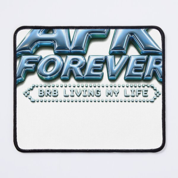 Item preview, AFK Forever — Gaming Chrome Typography Tee designed and sold by GSideArtStore.