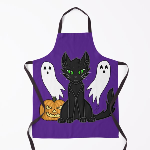 Item preview, Halloween Black Cat Ghosts Jack-O'-Lantern designed and sold by lilpoltergeist.