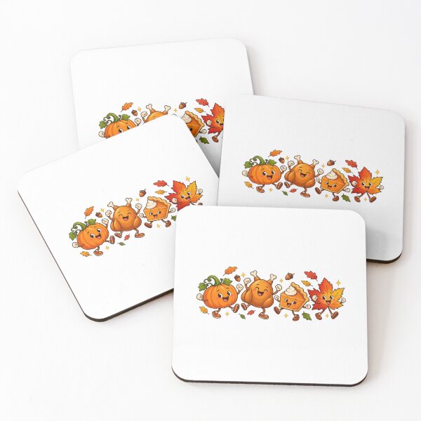 Item preview, Dancing Thanksgiving Pumpkin Pie and Autumn Friends designed and sold by skyartdesign.