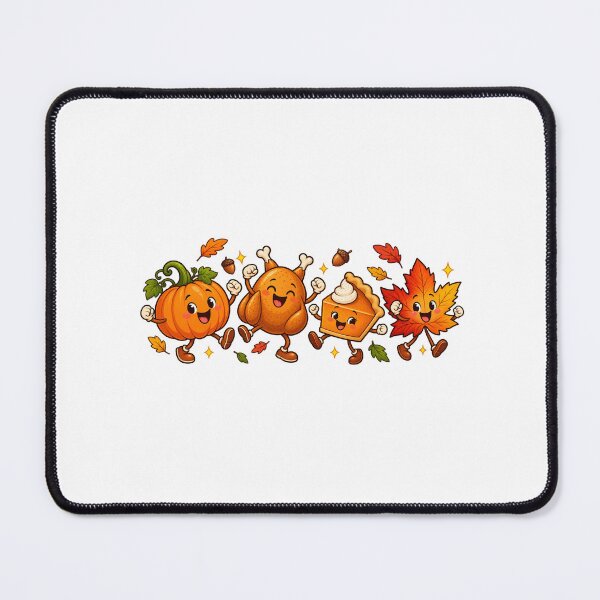 Item preview, Dancing Thanksgiving Pumpkin Pie and Autumn Friends designed and sold by skyartdesign.