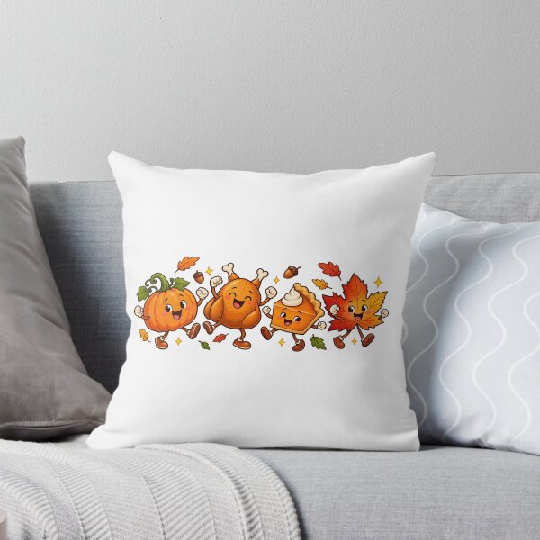 Item preview, Dancing Thanksgiving Pumpkin Pie and Autumn Friends designed and sold by skyartdesign.
