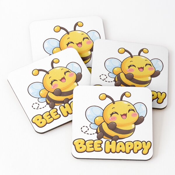 Item preview, Bee Happy - Cute Kawaii Bee designed and sold by Visual Dept..