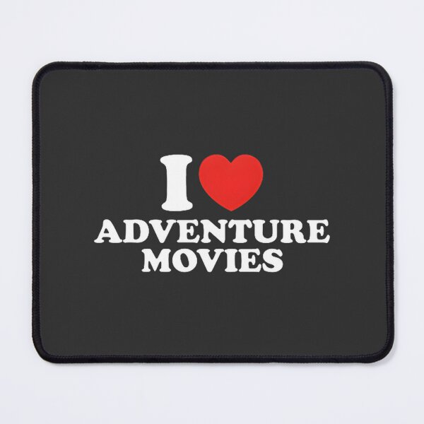 Item preview, I Love Adventure Movies Graphic Design for Fans of Action and Exploration designed and sold by GeneticSequence.