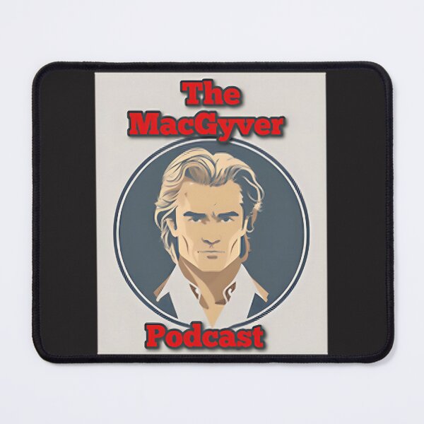 Item preview, Mac Podcast Logo Design in Red Color for Tech and Media Enthusiasts designed and sold by FringedPink.