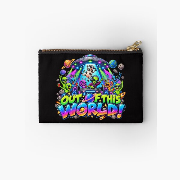 Item preview, Out of This World Funny Alien Party Cartoon designed and sold by takeitliterally.com.