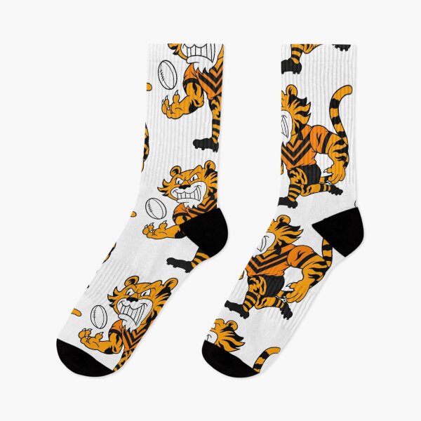 Artikelvorschau, Zeichnung des Maskottchens der Mighty Tigers entworfen und verkauft von Luke Foran Sports Art.