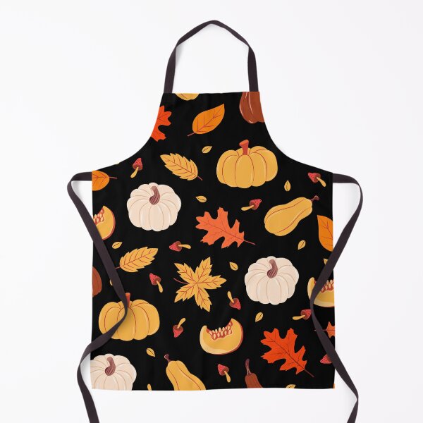 Item preview, Black Autumn Harvest Pumpkin Squash Maple Leaf designed and sold by FestivityFinds.