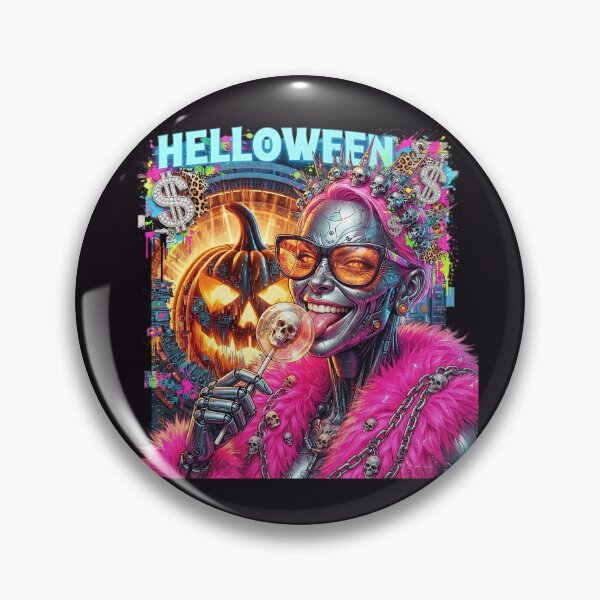 Item preview, Halloween Cyber Pink Skull Lollipop Glasses designed and sold by Voodoo Store Paranormal Collections.