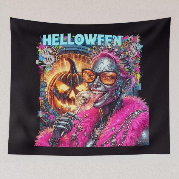 Item preview, Halloween Cyber Pink Skull Lollipop Glasses designed and sold by Voodoo Store Paranormal Collections.