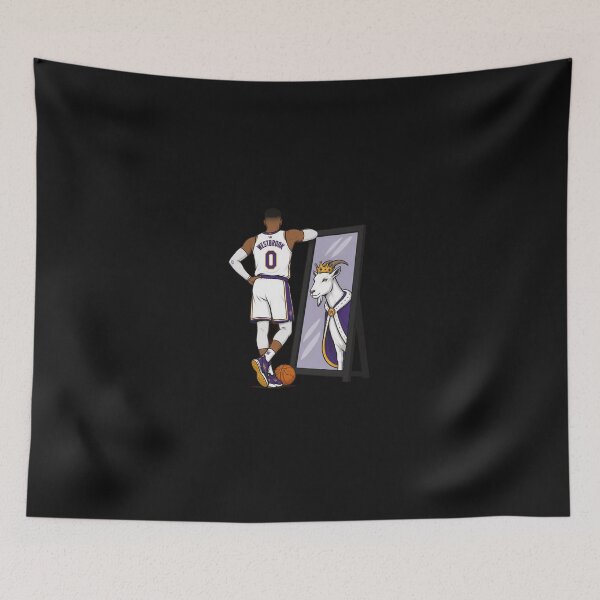 Item preview, Westbrook GOAT Mirror Basketball Fan Art designed and sold by MarilynTracey.