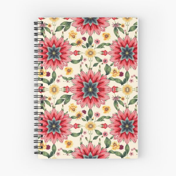 Item preview, Radiant Floral Mandala Coral & Cream Seamless Pattern designed and sold by adlkh.
