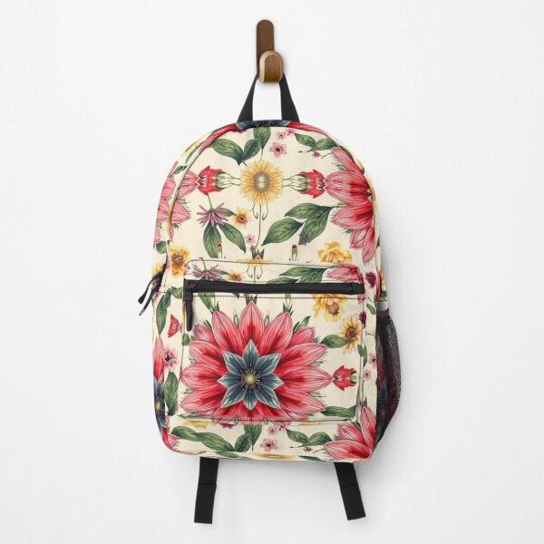 Item preview, Radiant Floral Mandala Coral & Cream Seamless Pattern designed and sold by adlkh.