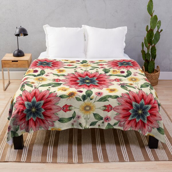 Item preview, Radiant Floral Mandala Coral & Cream Seamless Pattern designed and sold by adlkh.