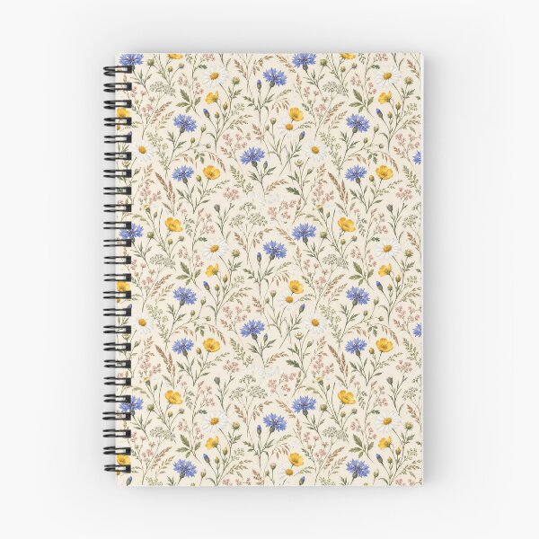Item preview, Wildflower Meadow on Cream Pattern designed and sold by Nurple Art.