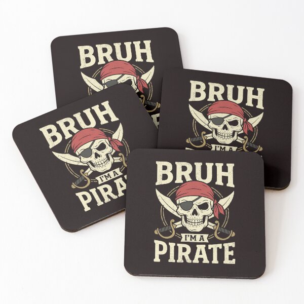 Item preview, Bruh I'm a Pirate Funny Skull Spooky Season Halloween Costume designed and sold by ImeldaSparks.