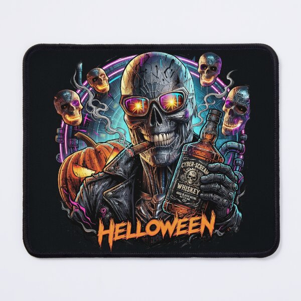 Item preview, Halloween Cyber Skull Whiskey Cigar Glasses designed and sold by Voodoo Store Paranormal Collections.