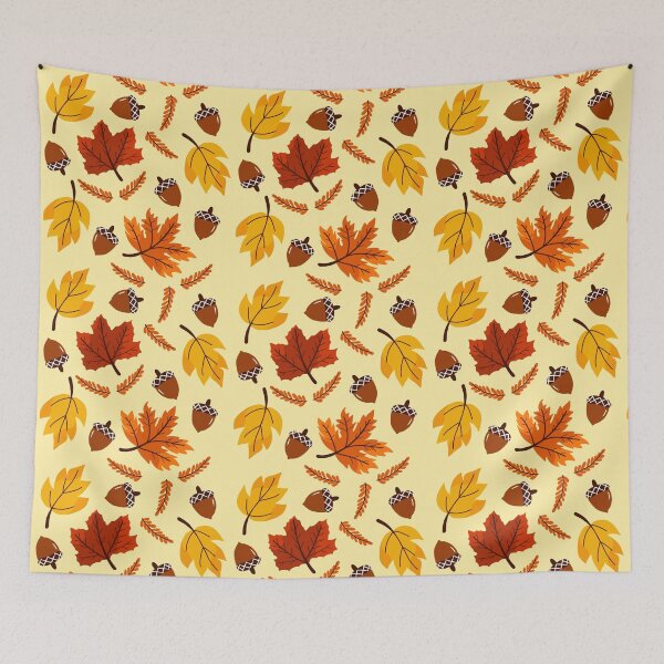 Item preview, Rustic Maple Leaf Cross Hatch Acorn designed and sold by FestivityFinds.