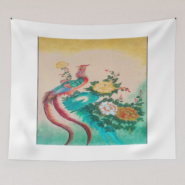 Item preview, Danqing Chaoyang - 1947 Blue Phoenix Mural, Fujian, China designed and sold by Lilystore8888.