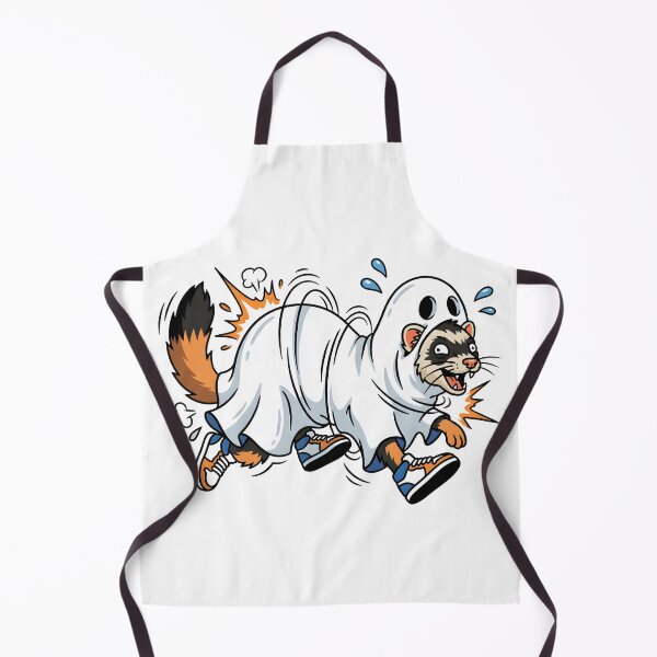 Item preview, Chaotic Ferret Ghost Tangled Sheet Funny Pet Halloween designed and sold by WorldShop17.