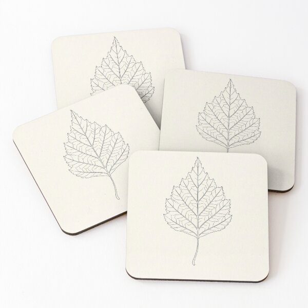Item preview, Single Birch Leaf | Minimalist Continuous Line Botanical Print designed and sold by Zaramodo.