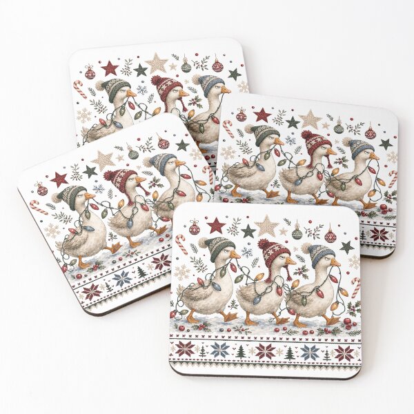 Item preview, Grumpy Geese Tangled in Christmas Lights Ugly Sweater designed and sold by JoyfullyOffbeat.