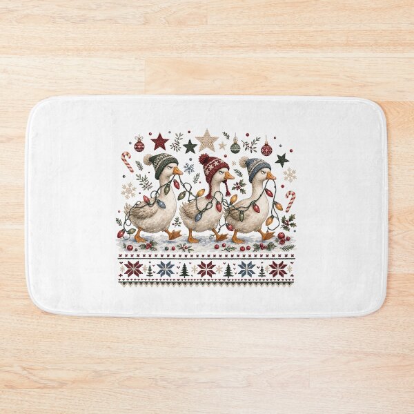 Item preview, Grumpy Geese Tangled in Christmas Lights Ugly Sweater designed and sold by JoyfullyOffbeat.