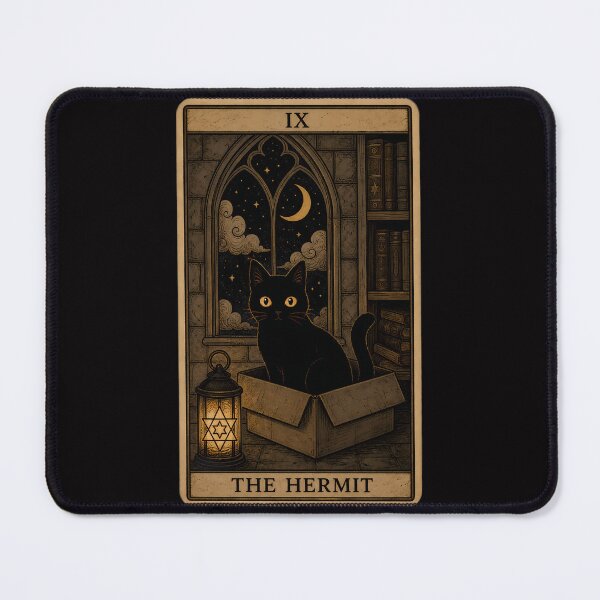 Item preview, The Hermit - Cats Tarot  designed and sold by PurrfectHome.