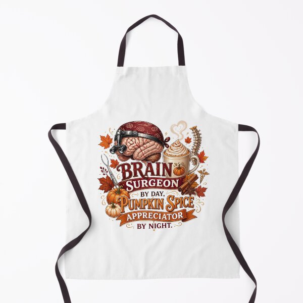Item preview, Brain Surgeon by Day, Pumpkin Spice Appreciator by Night – Funny Fall Neurosurgeon Design designed and sold by CuteDesignables.