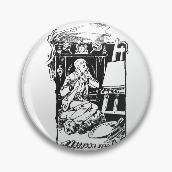 Item preview, Vintage The Luckless Black Gothic Woodcut Illustration designed and sold by Antique Science Press.