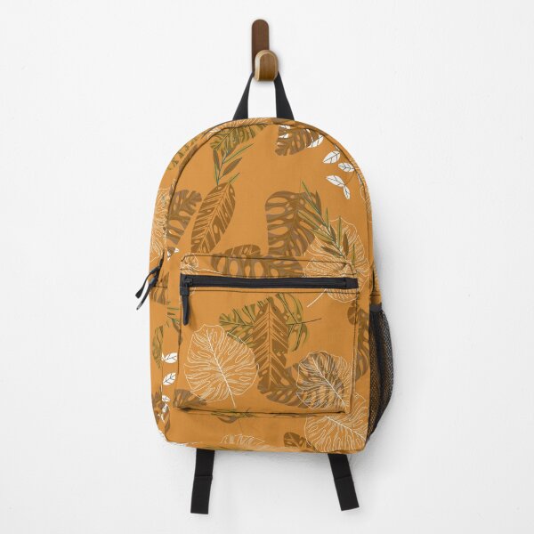 Item preview, Boho Monstera Leaf Tropical Ochre Yellow designed and sold by FestivityFinds.