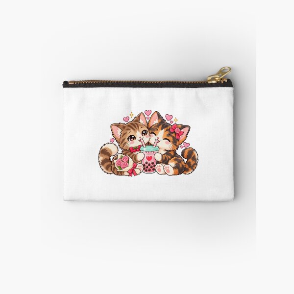 Item preview, Tabby and Tortoiseshell Kitten Couple with Roses designed and sold by skyartdesign.