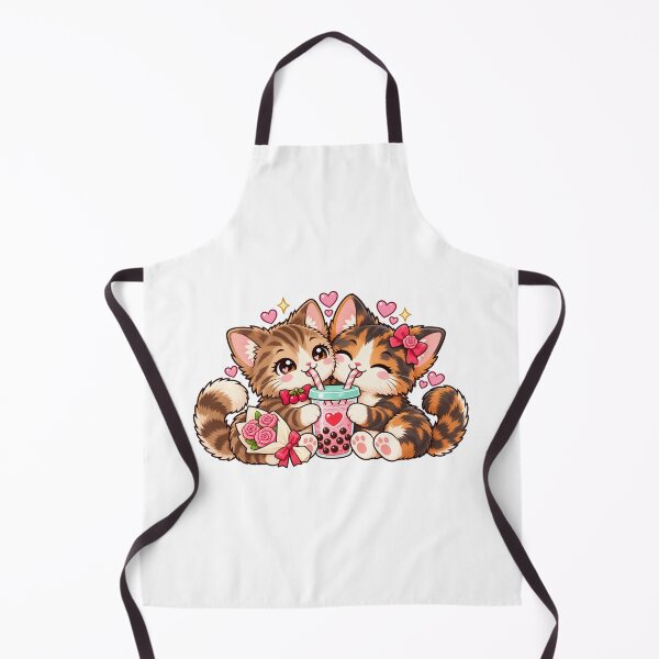 Item preview, Tabby and Tortoiseshell Kitten Couple with Roses designed and sold by skyartdesign.