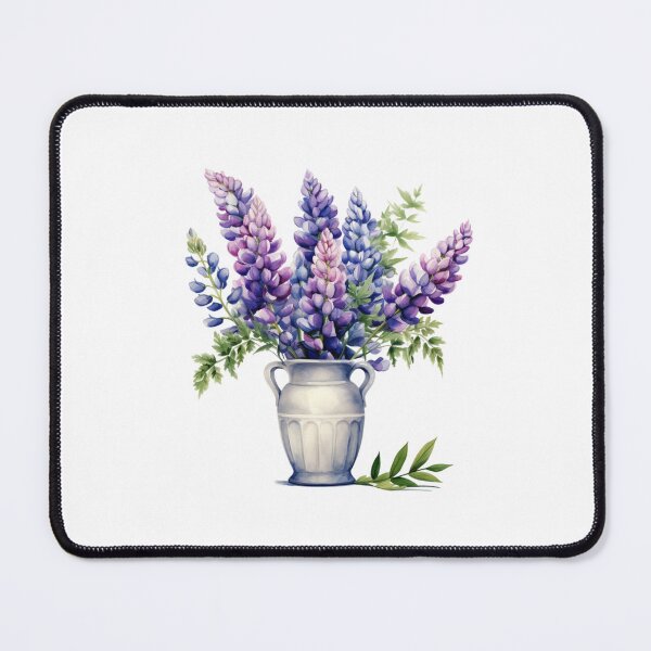 Item preview, Lupine Flower Vase | Elegant Botanical Floral Art designed and sold by Mandayartstudio.