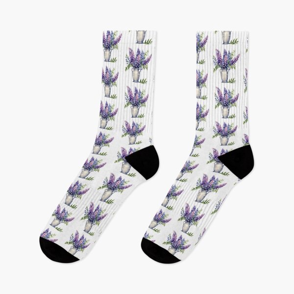 Item preview, Lupine Flower Vase | Elegant Botanical Floral Art designed and sold by Mandayartstudio.