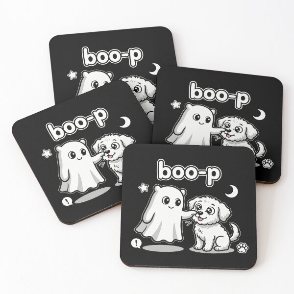 Item preview, Boo-p Ghost Booping Dog Nose Halloween Cute Puppy Ghost designed and sold by Zizo-DR44.